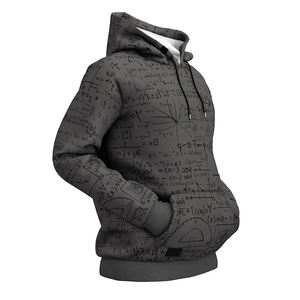 Sudadera con Capucha de Forro Polar Sólido Estampada con Logotipo Personalizado para Hombre de Alta Calidad, 100% Poliéster, Moda de Invierno, Venta al por Mayor - Product Image 6