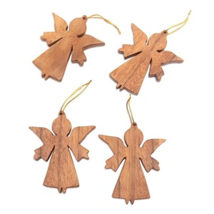 Bois Laser Découpe Ange Statue Décoration décor à la maison arbre mur - Product Image 3
