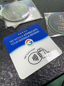 Tag RFID Riutilizzabile 25x35mm in Epossidica/Acrilico, Carta PVC con Chip NTAG215, Mini NFC con Codice QR 13.56MHz Impermeabile WeiTai per Controllo Accessi - Product Image 4