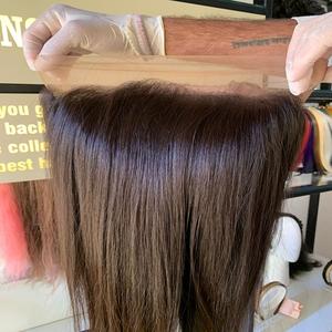 Perruque de dentelle complète sans colle à cuticule vierge brute indienne alignée - Product Image 1