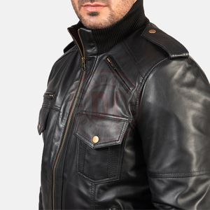 Yeni Moda Erkek Hakiki Koyun Derisi Motosiklet Deri Ceket Mont/ Nubuk Deri Ceket / Yeni Stil Moda Deri Ceket - Product Image 4