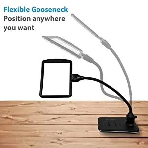 flexible gooseneck magnifying desk lamp