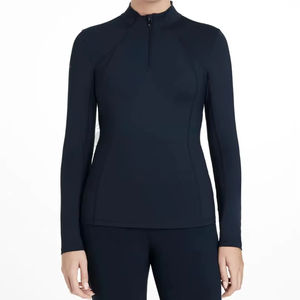 Mujeres ecuestres, capas de base para montar a caballo, ropa ecuestre térmica ligera, forro interior cepillado, flexibilidad elástica de cuatro vías - Product Image 1