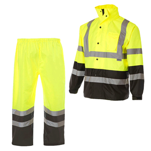 Traje de Seguridad Reflectante de Alta Visibilidad, Impermeable, Chaqueta y Pantalones Transpirables, Traje de Trabajo Impermeable - Product Image 1