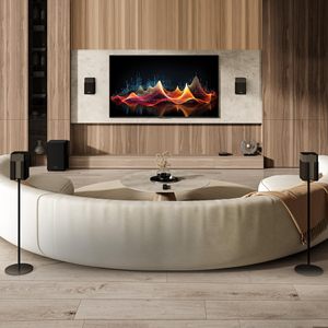 Ensemble téléviseur Mini-LED et barre de son, système de son surround profond pour cinéma maison, version Bluetooth avec fonction radio FM - Product Image 1