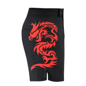 Pantalones cortos MMA de marca personalizada de alta calidad para hombre, transpirables sublimados, 100% algodón, ropa deportiva elástica informal, ropa de artes marciales - Product Image 5