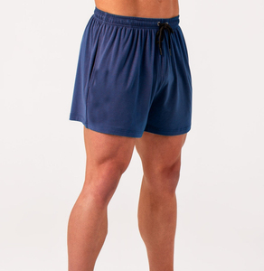 Short de bain en maille solide respirant pour homme personnalisé Short de bain de gymnastique et de pêche à la taille élastique - Product Image 4