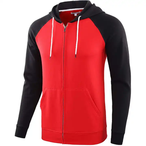 Sweat à capuche personnalisé de haute qualité sweat à capuche unisexe lourd en vrac en coton éponge française uni fermeture éclair complète - Product Image 1