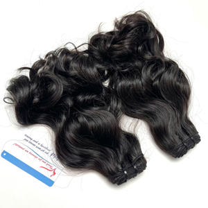 Trama de cabello vietnamita crudo, cutícula alineada, precio de fábrica cortado de 100% cabello real sin procesar - Product Image 2