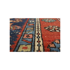 Alfombra de Lana Azul Kiaan Anudada a Mano Paem-1437 9x12 Rectangular con Patrón de Medallón para Decoración de Sala de Estar o Uso en Pasillos - Product Image 3