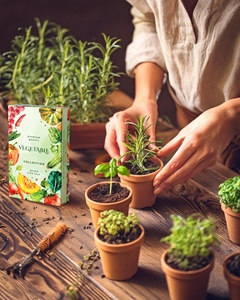 Regalos de Jardinería Originales, 12 Kits de Cultivo de Vegetales, Calabacín y Tomate, para Hombres y Mujeres, para Cultivar tu Propio Jardín - Product Image 4
