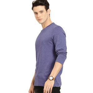 Derniers modèles T-shirts à manches longues pour hommes Tissu solide à séchage rapide et doux pour l'extérieur 100% coton Logo avant inclus - Product Image 1