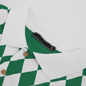 Polo homme de haute qualité, géométrique, en forme de losange, pour le sport de plein air, performance, tennis, golf, polo respirant - Product Image 5