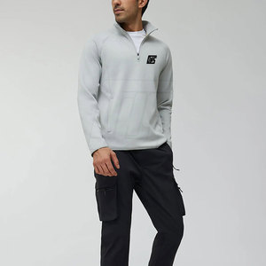 Lightweight Men Half Zip <b>Jacket</b> <b>With</b> Breathable Mesh <b>Lining</b> For Sports Gym And Daily Wear Men Half Zip <b>Jacket</b> - Product Image 3