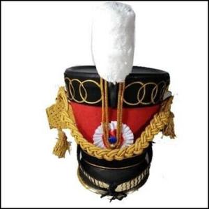 Français napoléonien Bicorne casquette parfait en gros professionnel de haute qualité 100% laine extérieur hommes béret Napoléon britannique Shako chapeau - Product Image 2