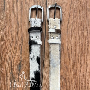 Cinturón de cuero de vaca hecho a mano genuino con hebilla duradera Diseño impecable de calidad premium Perfecto para Cowgirl the Blandford Belt - Product Image 1