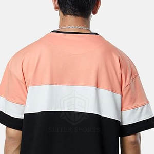 Camiseta de hombro caído de gran tamaño Camiseta de hombro caído de alta calidad con logotipo personalizado de peso pesado en blanco - Product Image 6