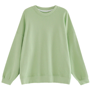 Pull à col ras du cou pour femme, chandail à manches longues, Logo personnalisé OEM, polaire en coton doux, Anti-rides, fabricant d'usine - Product Image 6