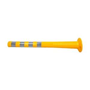 100 X 8 cm Yellow Delineator Post Flexible Bollard 10 Pieces Traffic Warning Products Reflective Tape Aluminium Material IP68 - Product Image 5