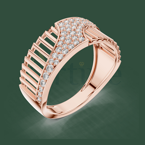 Bague de fiançailles en argent sterling 10K avec motif halo - Product Image 1