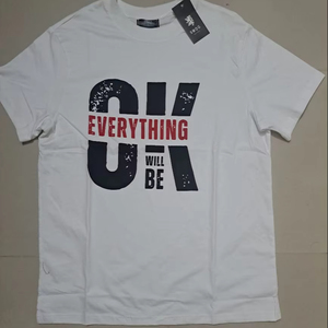 เสื้อยืดผ้าฝ้าย100% พรีเมี่ยมสำหรับผู้ชายชุดลำลองใส่สบายลายทางสีล้วนดีไซน์ว่างเปล่า - Product Image 2