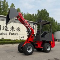 Mini-Baumaschine EV-08 Elektrischer Frontlader Multifunktionaler Traktor mit Fernüberwachungssystem für Landwirtschaft und Garten