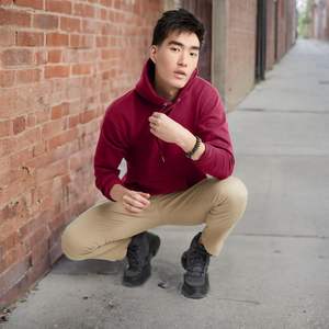 <b>Thick</b> <b>Men</b> Hoodie Tracksuit Set Casual <b>Fleece</b> Pullover With Jogger Pants Winter Fashion Outfit For Sports Or Daily Wear - Product Image 6