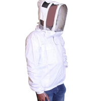 Hochwertige bequeme Imkerei jacke aus Baumwolle mit Schleier Benutzer definiertes belüftetes Design Lässige Imkerei Honigbienen anzug Fechten