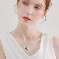 Collares modernos de urna de mariposa de Metal para mujer, tamaño personalizado, joyería para cenizas, colgantes de cremación de corazón para restos humanos