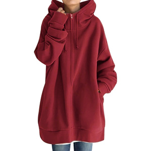 Sudadera con capucha de palangre OEM a la moda para mujer con etiqueta privada Impresión de logotipo personalizado Jersey de ajuste de gran tamaño para la temporada de invierno - Product Image 1