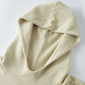 เสื้อฮู้ดสไตล์สตรีทสำหรับผู้ชายผ้าฝ้าย100% ก. แบบสองชั้นกำหนดได้เอง - Product Image 5