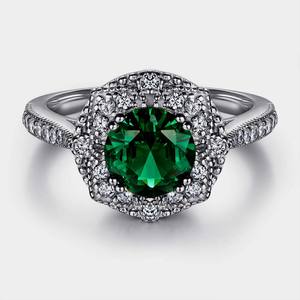 Quartz vert fait à la main en argent sterling 925 avec bague en pierre précieuse topaze blanche 925 cadeau de mariage haut concepteur déclaration bague bijoux - Product Image 1