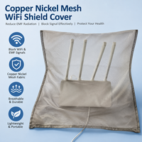 Housse de protection pour routeur WiFi en maille de cuivre et de nickel, cage de Faraday, blocage des radiations EMF, blindage des signaux RF, protection anti-radiation pour routeur