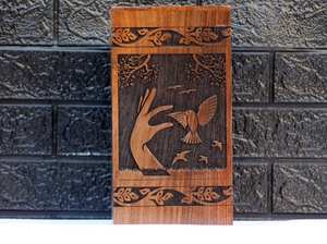 Handmade Rosewood Urn <b>for</b> Human <b>Ashes</b> Eagle Design Personalized Cremation Urn Handcrafted Large Wooden Urn - Product Image 5