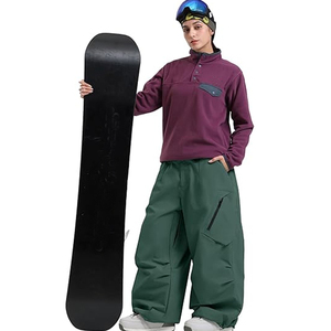 Pantalon de ski large imperméable personnalisé, pantalon cargo tactique coupe ample coupe-vent pour homme, personnalisable - Product Image 4