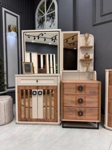 ชุดห้องนอนทำจากไม้ MDF หรูหราทันสมัยขนาดคิงไซส์การจัดเก็บที่สะดวกสบายสำหรับบ้านสำนักงานโรงแรมวิลล่าการประยุกต์ใช้คลังสินค้าในฟาร์ม - Product Image 6