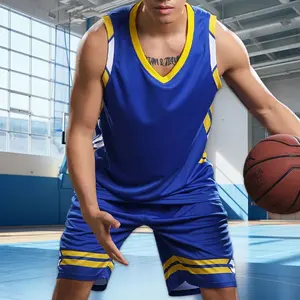 2022 New High Quality Men Basketball Jerseys Set Sports Tracksuits Clothes Kids Basketball Uniforms Kit College Sportswear - Product Image 1