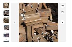 USED RAIL IRON <b>METAL</b> <b>SCRAP</b>/ USED RAIL HMS 1 & 2 ... Used Rail <b>Scrap</b> R50 R65/Bulk - Product Image 3