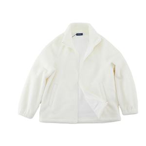 Chaqueta polar de manga larga informal personalizada de fábrica estilo cremallera ropa suelta abrigo de lana para mujer - Product Image 1