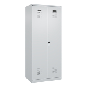 C+P Armadio per Attrezzature di Pulizia Cabo-Plus, 800 x 500 x 1850 mm, grigio chiaro, da terra - Product Image 1