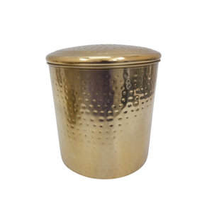 Unique Design Stainless Steel Round <b>Box</b> With Lid Brass Plating Color <b>Storage</b> Boxes for Home & Kitchen <b>Storage</b> Wholesale in Bulk - Product Image 3