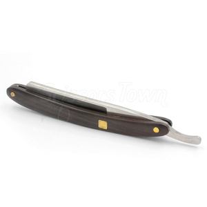 Rasoir à bord droit avec lame en acier inoxydable avec logo personnalisé pour le rasage professionnel du coiffeur - Product Image 2