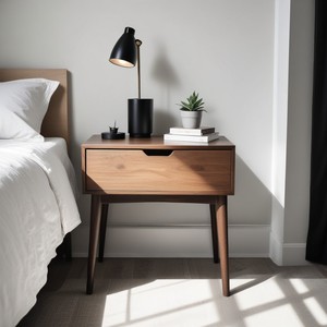 โต๊ะไม้อุตสาหกรรมข้างเตียงเฟอร์นิเจอร์ไม้ - Product Image 2