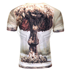 Camiseta de sublimación ajustada de poliéster personalizada Camisetas de sublimación de poliéster de algodón - Product Image 2