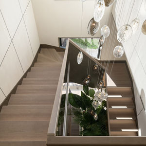 SIMIG Loommol Mejillones Diseñador Conchas Ventilador Lámpara colgante de vidrio para Loft Living Espiral Escalera Mesa de cena Candelabro combinable - Product Image 5