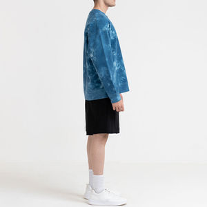 Sweatshirts pour hommes de haute qualité à vendre Sweatshirts personnalisés en coton mélangé de couleur unie lavés à l'eau pour hommes - Product Image 3