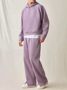 Survêtement ample et surdimensionné pour homme, ensemble de jogging streetwear tendance pour tenue décontractée, tenue confortable en matière souple - Product Image 5