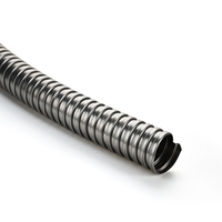 Conduit électrique flexible en acier inoxydable ignifuge JAR 1/2 3/4 1 2 pouces Tuyau ondulé métallique