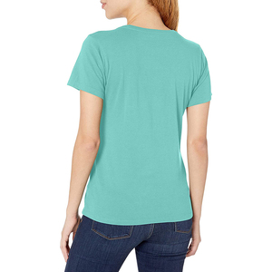 Venta al por mayor de Camisetas Personalizadas para mujer de algodón transpirable de secado rápido ropa informal de tamaño adulto mujeres camisetas de ajuste regular camisetas para mujeres - Product Image 3
