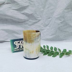 แก้วไวน์เขาควายวัววัวแบบคลาสสิก90มม. อุปกรณ์ดื่มทำมือระดับพรีเมียมสำหรับผู้ที่ชื่นชอบงานฝีมือเบียร์และไวน์ - Product Image 3